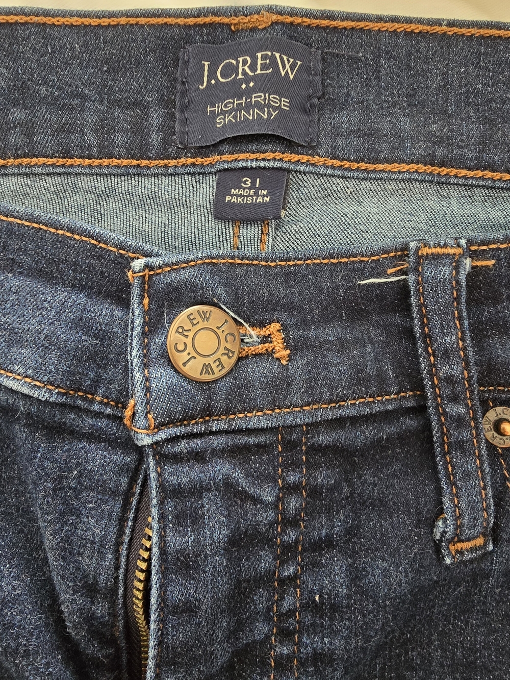 J Crew Dark Blue Women’s Jeans - Classic Slim Fit - Picture 3 of 3